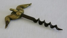 TIRE BOUCHON, beau & ancien tire bouchon erotique, curiosa, corkscrew, cavatappi
