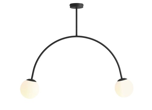 Plafonnier verre métal - plafonnier,