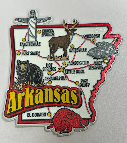 Arkansas jumbo state magnet - arkansas,