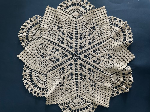 Grand napperon ancien - , crochet