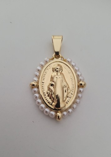 Pendentif médaille vierge - pendentif,