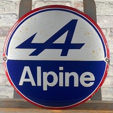Plaque émaillée ALPINE Ø