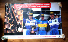 Officiel Poster Affiche F1 Renault  GP France Podium Schumacher Hill Coulthard