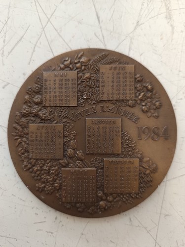 Medaille bronze calendrier - bronze,