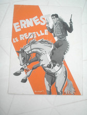 sigma cinéma document publictaire 1938 , ERNEST LE REBELLE avec fernandel