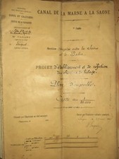 Plan / Carte canal de la marne
