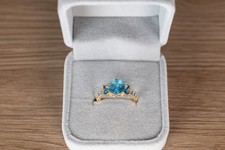 Bague plaqué or avec pierre