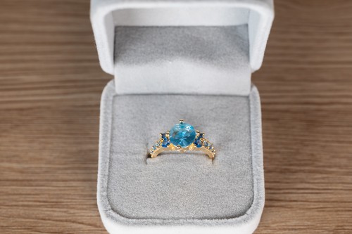 Bague plaqué avec pierre - or,