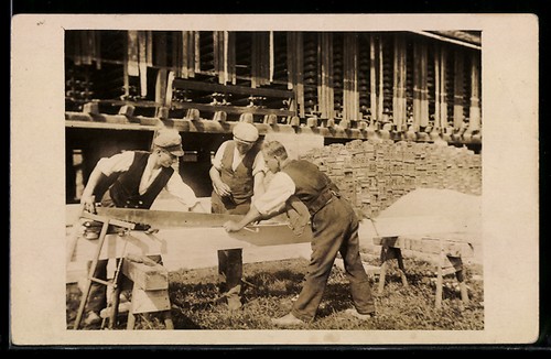 Carte postale photo ouvrier