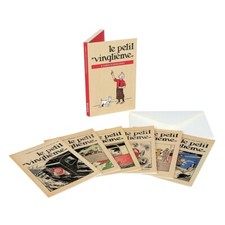 Set de 6 Cartes postales doubles Tintin, Le Petit Vingtième 31313 (10x15cm)