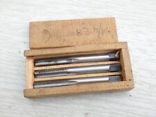 set jeu de 3 taraud à main 3 goujure  1/4" -28   filet par pouce 28  HSS  (n26)