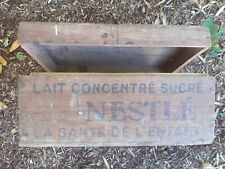 RARE ancienne CAISSE BOIS LAIT