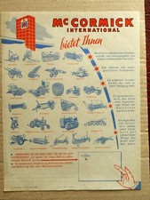 Prospectus  MAC CORMICK  IH  Gamme Moissonneuse Presse  Tracteur     Non daté