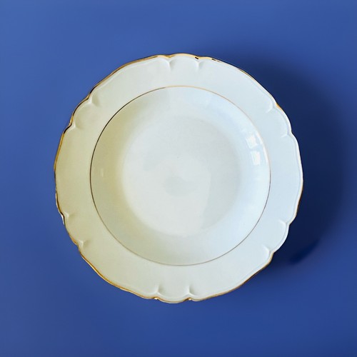 Assiettes creuses blanc or - assiettes,