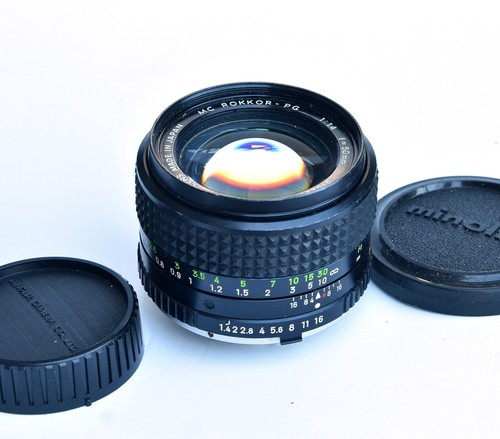 Objectif minolta rokkor pg - objectif, mc