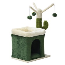 Fudajo Arbre à chat Cactus Escalade Tronc de grattage 70cm Sisal Maison Hamac
