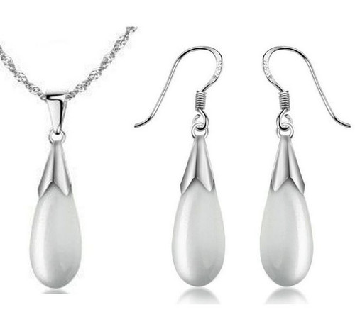 925 sterling silver water drop - silver,