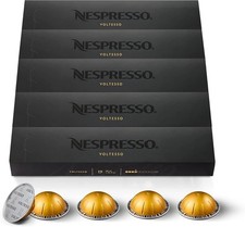 Nespresso Vertuo – Lot de 50 Capsules de Café Voltesso – Intensité 4 – Pour