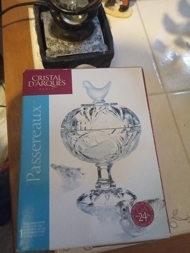 Vintage drageoir cristal - drageoir, en