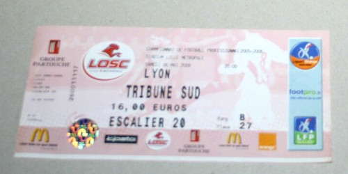 Football ticket stadium lille - football,