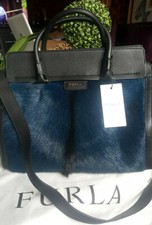 Sac à main en cuir-poils