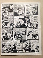 Giordan Grande Planche Originale 5 La Terre est Folle , METEOR 90 Artima 1960 BD
