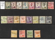 Timbre France 1944/47 Colis postaux CP1/3 4A/6 8 10/12 14 15 17 1921/25 O TBE