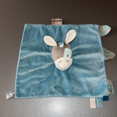Doudou plat ane cheval - ane,