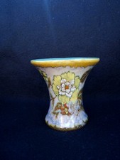 ancien petit vase de GOUDA HOLLANDE 2841 DENA AN decor de fleurs 