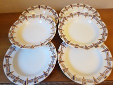 6 Assiettes Creuses céramique de ST AMAND Série LE NIGER