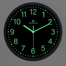 30cm Noir Horloge Murale