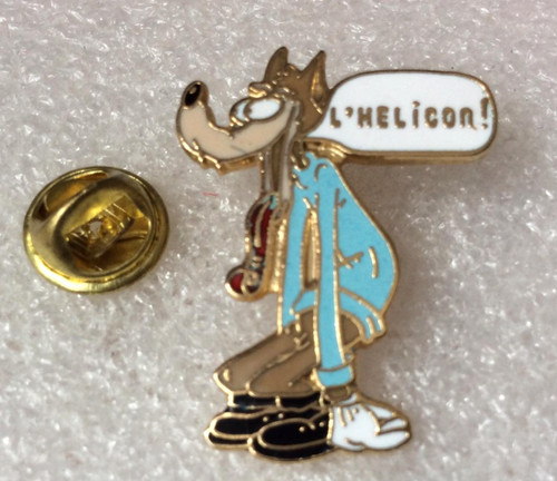 Rare pin vintage loup - le,