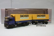 Herpa - Camion frigorifique MERCEDES ACTROS 2540 DACHSER avec remorque HO 1/87