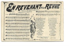 VIEILLES CHANSONS  PAROLES ET MUSIQUE  EN REVENANT DE LA REVUE