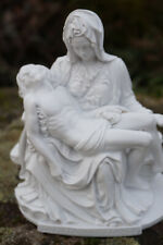 RE0035 FIGURINE STATUETTE REPRODUCTION STYLE ALBATRE LA PIETA NOTRE DAME VIERGE