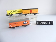 JOUEF 3 WAGONS A ESSIEUX PUBLICITAIRES AGFA-GEVAERT / RENAULT / CALBERSON