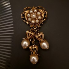Broche ancienne Chanel Couture 1950-60 France