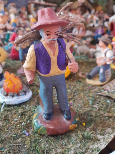 Santon ancien homme fagot 9 - santon, au