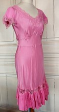MANOUSH ROBE DRESS SOIE SAUVAGE ESPRIT LINGERIE TM/L T38/40