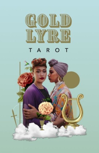 Gold lyre tarot lacy - tarot, by