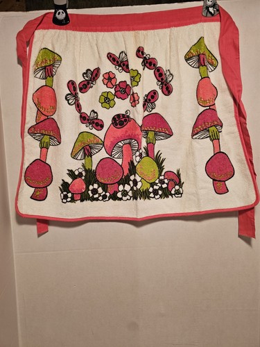 Vintage 70s mushroom butterfly - mushroom,