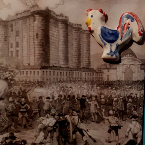 Feve coq patriotique - feve,