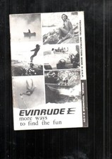 lot 2 ancien livre publicitaire evinrude moteur bateaux marin mer an 1970