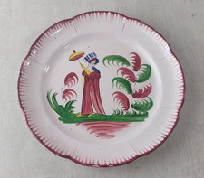 Ancienne assiette, décor Mme
