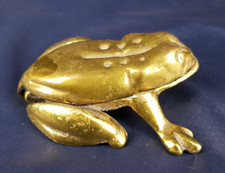 CENDRIER en forme de GRENOUILLE marque ELPEC made in LONDON ANGLETERRE en laiton