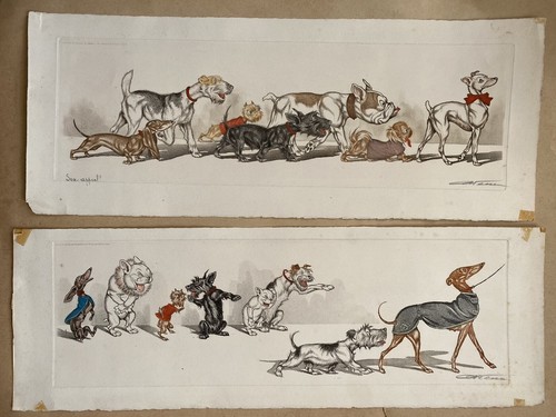 Lot gravures originales - -,