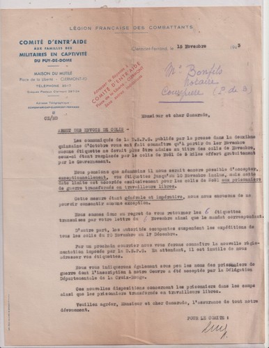 Novembre 1943 ww2 - novembre, légion