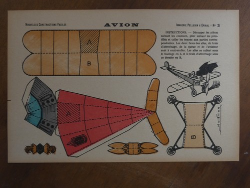 Maquette papier avion - maquette, ancien