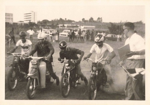 Ancienne photo circa 1960 moto - 1960,