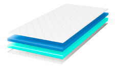 Matelas Wellbe 140 x 200 BestTopper 8 cm surmatelas avec mousse H2/H3